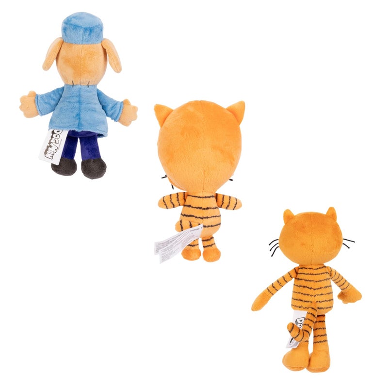 Dog Man Movie Plush in PDQ of 8 Plushies, Includes (4) Dog Man, (2) Petey, and (2) Little Petey - Officially Licensed by JAKKS Pacific - Image 2
